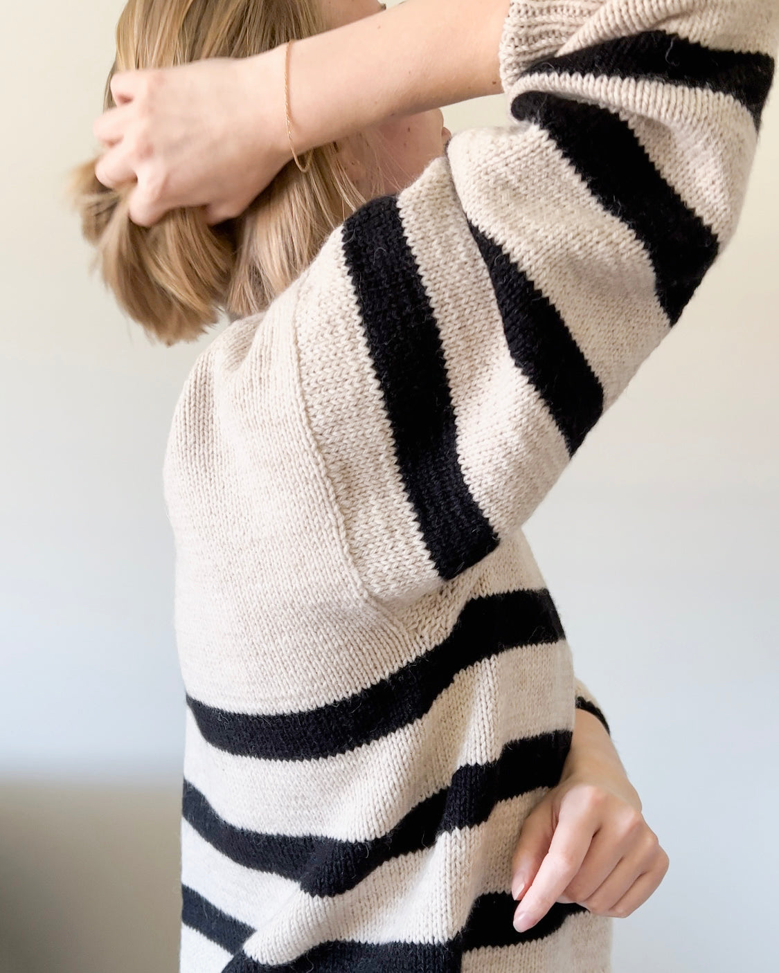Sweater with stripes