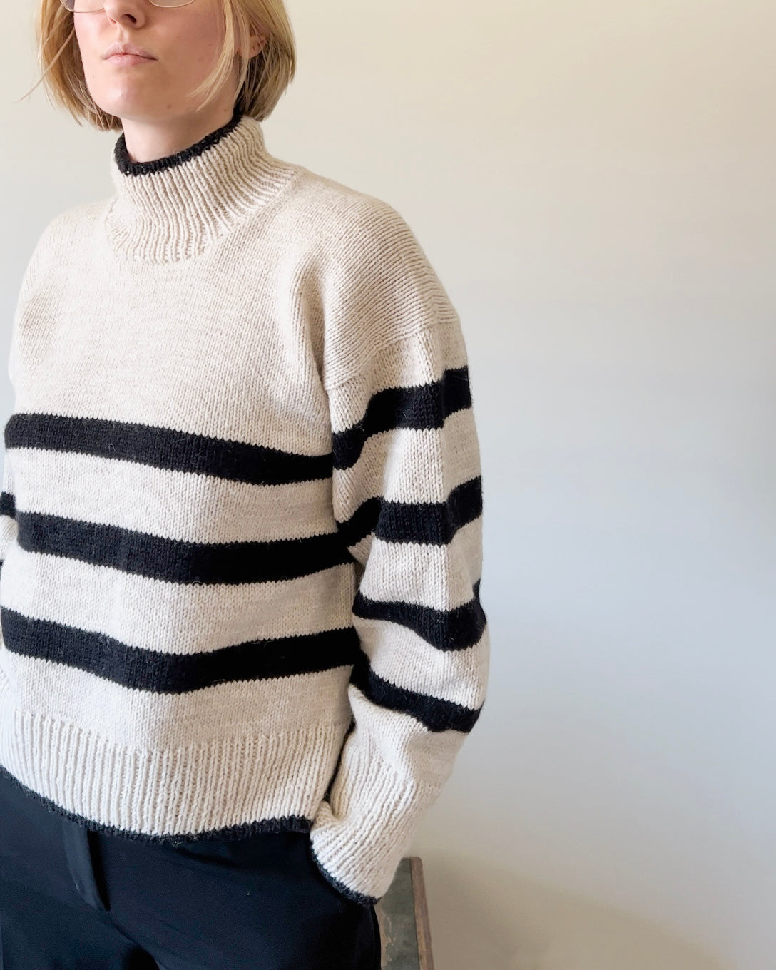 Sweater with stripes